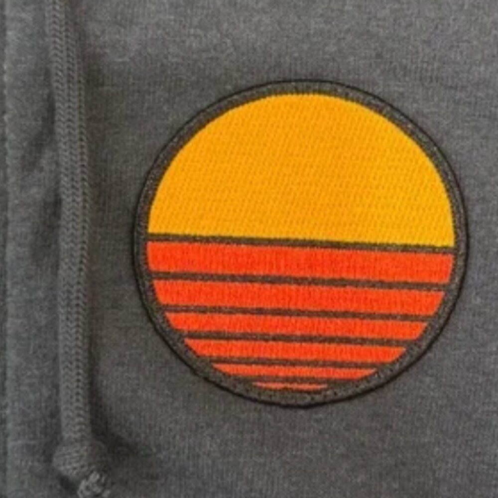 Aviator Nation SET Sunset Patch cropped hoodie and sweats size M - Picture 2 of 3